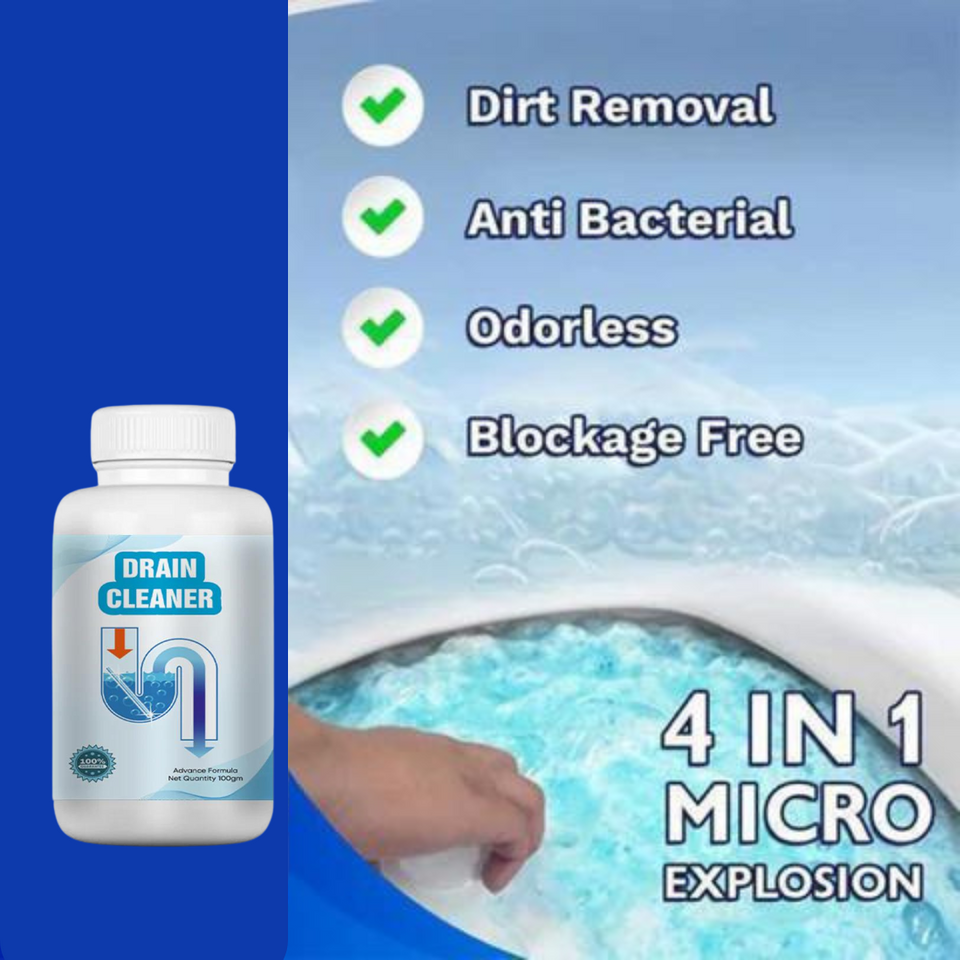 Pipe Blockage Powder Powerful Drainage, Sinks & Pipes Blockage Removal Powder (Buy 1 Get 1 ...