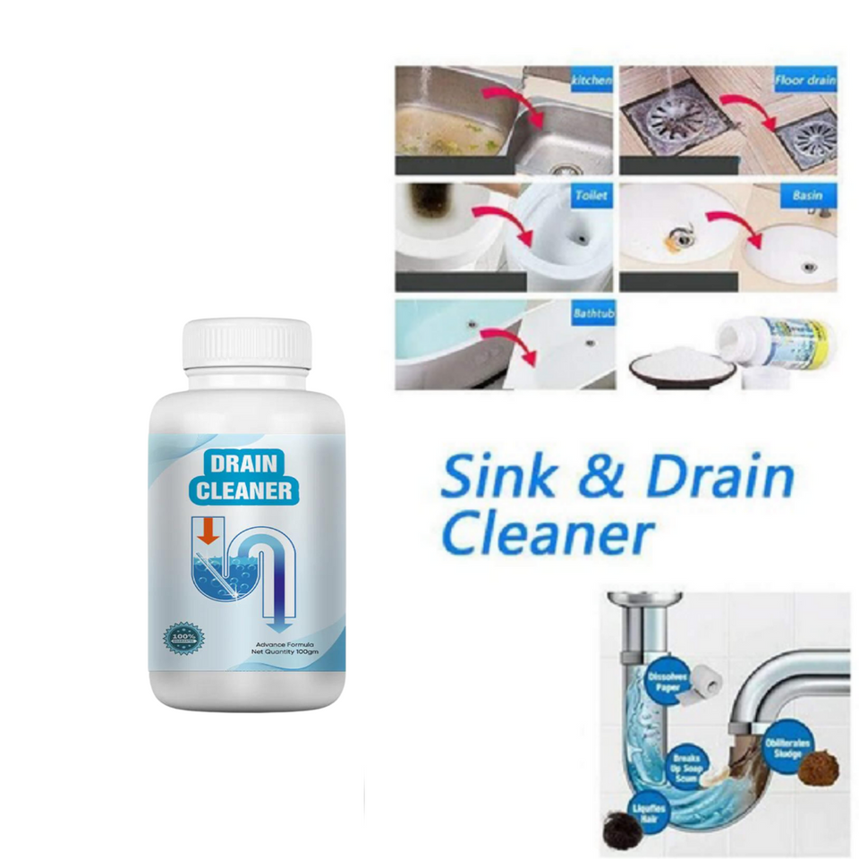 Powerful Drainage, Sinks & Pipes Blockage Removal Powder